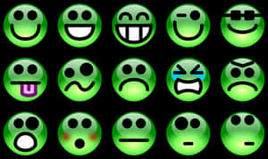 Green_ Emoji_ Collection PNG image with transparent background