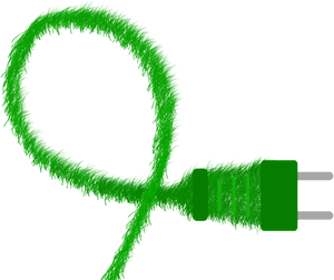 Green Energy Concept Plug PNG with transparent background