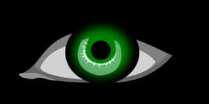Green Eye Illustration PNG image with transparent background