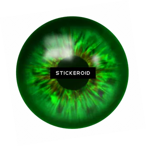 Green Eye Lens Graphic PNG Image