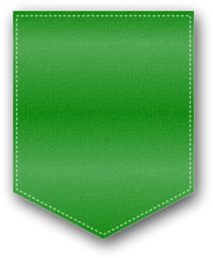 Green Fabric Banner Icon PNG Image