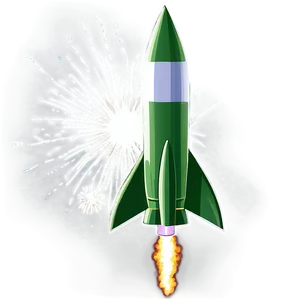 Green Firework Rocket Png Mtn94 PNG Image