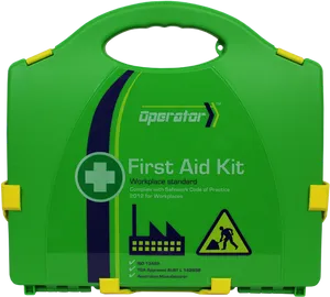 Green First Aid Kit Portable PNG Image