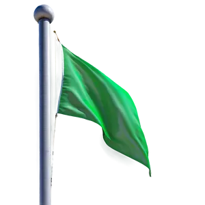 Green Flag D PNG Image