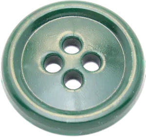 Green Four Hole Button.png PNG Image