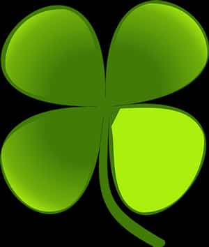 Green Four Leaf Clover PNG