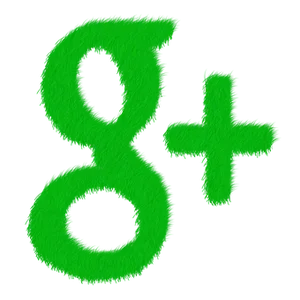 Green Fuzzy Google Plus Logo PNG Image