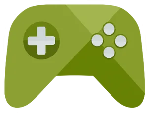 Green Game Controller Icon PNG Image