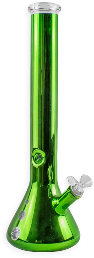 Green Glass Bong PNG Image