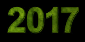 Green_ Glowing_2017_ New_ Year PNG image with transparent background