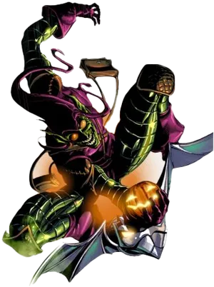 Green Goblin Comic Artwork PNG Image