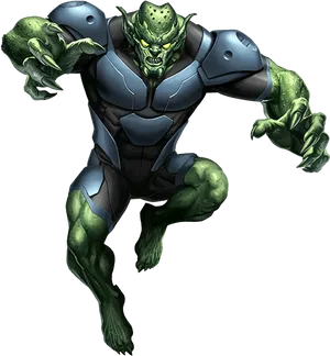 Green Goblin Comic Artwork PNG Image