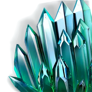 Green Gradient Crystal Texture Png 06262024 PNG Image