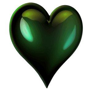 Green Gradient Heart Icon PNG lls PNG with transparent background