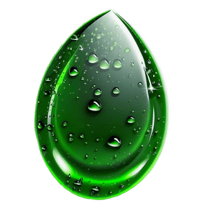 Green Gradient Raindrop Effect PNG 06262024 PNG with transparent background