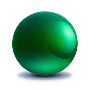 Green Gradient Sphere PNG 5 PNG with transparent background