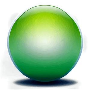 Green Gradient Sphere PNG 5 PNG with transparent background