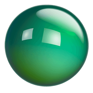 Green Gradient Sphere PNG 78 PNG with transparent background