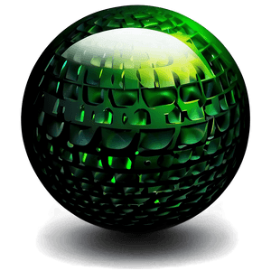 Green Gradient Sphere PNG awt15 PNG with transparent background