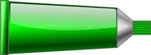 Green Gradient Tube3 D Render PNG Image