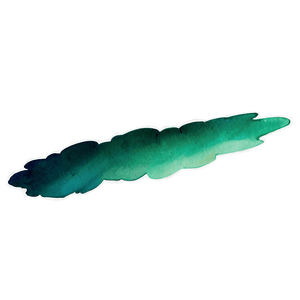 Green Gradient Watercolor Streak PNG yah PNG with transparent background