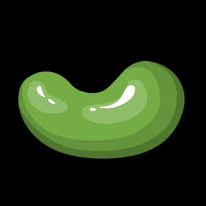 Green Gummy Candy Graphic PNG image with transparent background