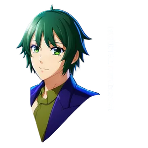 Green Hair Anime Character Png 06282024 PNG Image