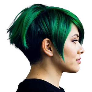 Green Hair C PNG Image