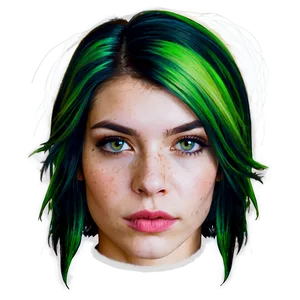 Green Hair Witchcraft Png Hee78 PNG Image