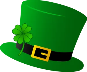 Green Hatwith Shamrock PNG Image