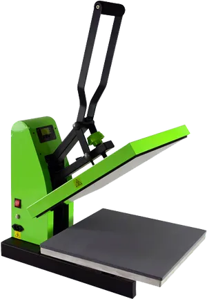 Green Heat Press Machine PNG Image