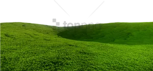 Green Hills Grassland Sky PNG Image
