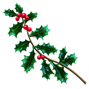 Green Holly Leaves PNG elt PNG