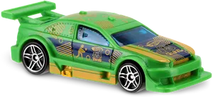 Green Hot Wheels Sports Car PNG Image