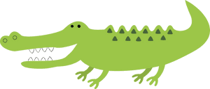 Green Jaw Vector - Cute Alligator Transparent Background, HD Png Download PNG image with transparent background
