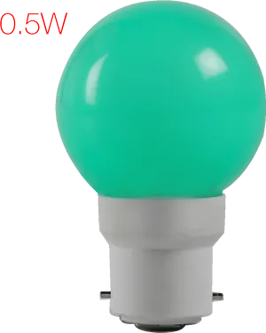 Green L E D Light Bulb05 W PNG Image