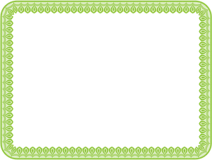 Green Lace Border Design PNG Image