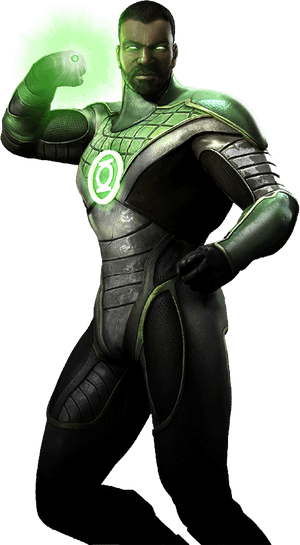 Green Lantern Power Ring Display PNG image with transparent background