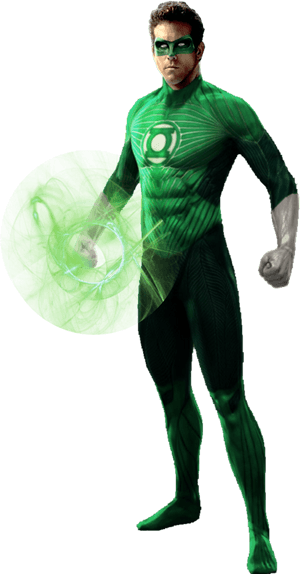 Green Lantern Power Ring Effect PNG image with transparent background