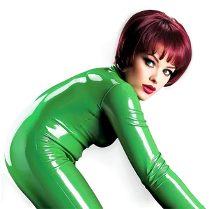 Green Latex Catsuit Png 99 PNG Image