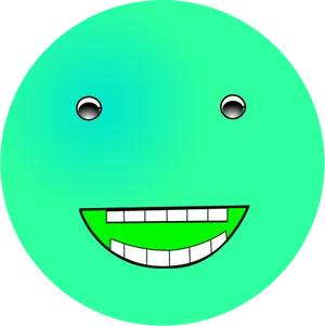 Green Laughing Face Emoji.png PNG Image