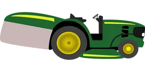 Green Lawn Mower Graphic PNG Image