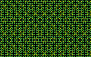 Green Leaf Pattern Background PNG image with transparent background