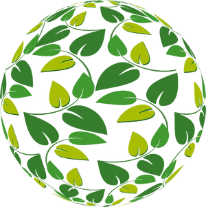 Leafy Sphere - Ball Aesthetic Png, Transparent Png PNG with transparent background
