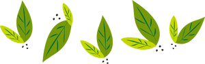 Green Leaves Vector Illustration PNG with transparent background