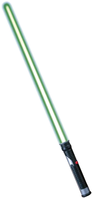 Green Lightsaber Illuminated PNG Image