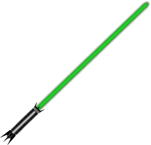 Green Lightsaber Clip Art, HD Png Download PNG