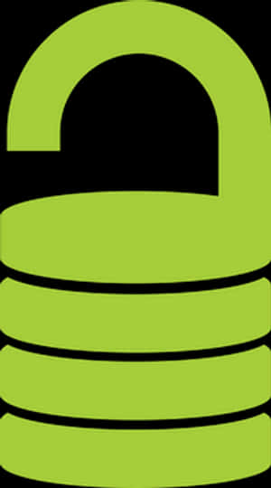 Green Lock Icon PNG image with transparent background