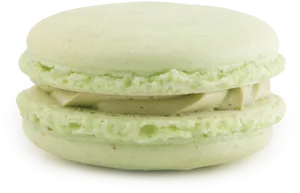 Green Macaron Single Item PNG Image