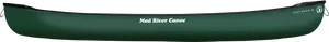 Green Mad River Explorer Canoe PNG Image